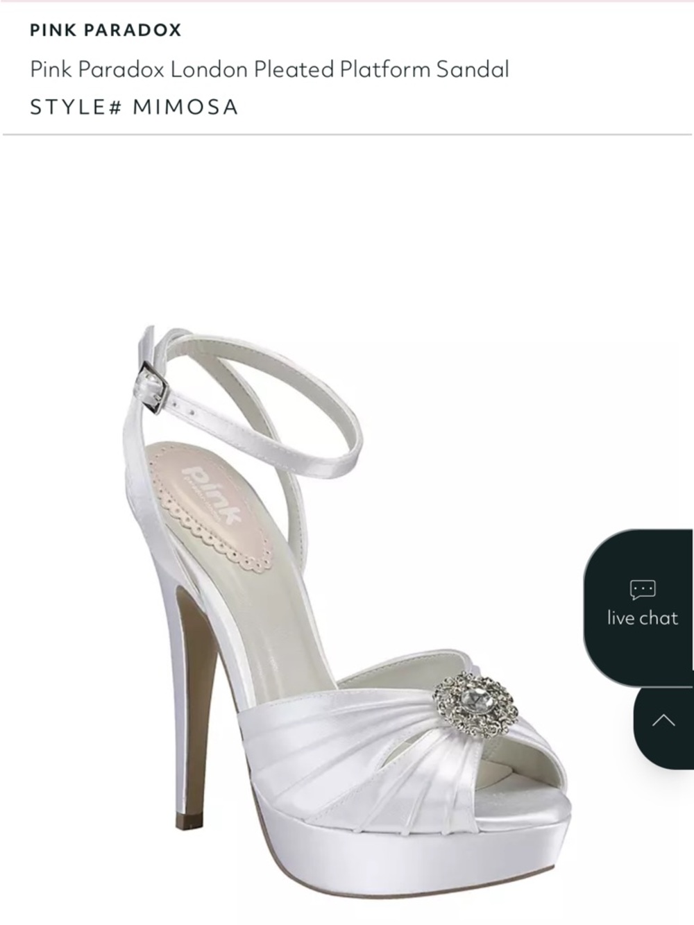 Pink Paradox London Pleated Platform Heels - Picture 2 of 5